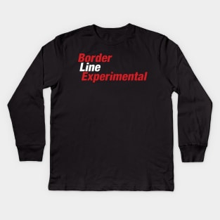 Borderline Experimental Kids Long Sleeve T-Shirt